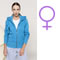 K461 - Ladies' melange full zip hooded sweatshirt