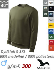 Melanžinių spalvų džemperis vyrams segamas ištisiniu užtrauktuku K460